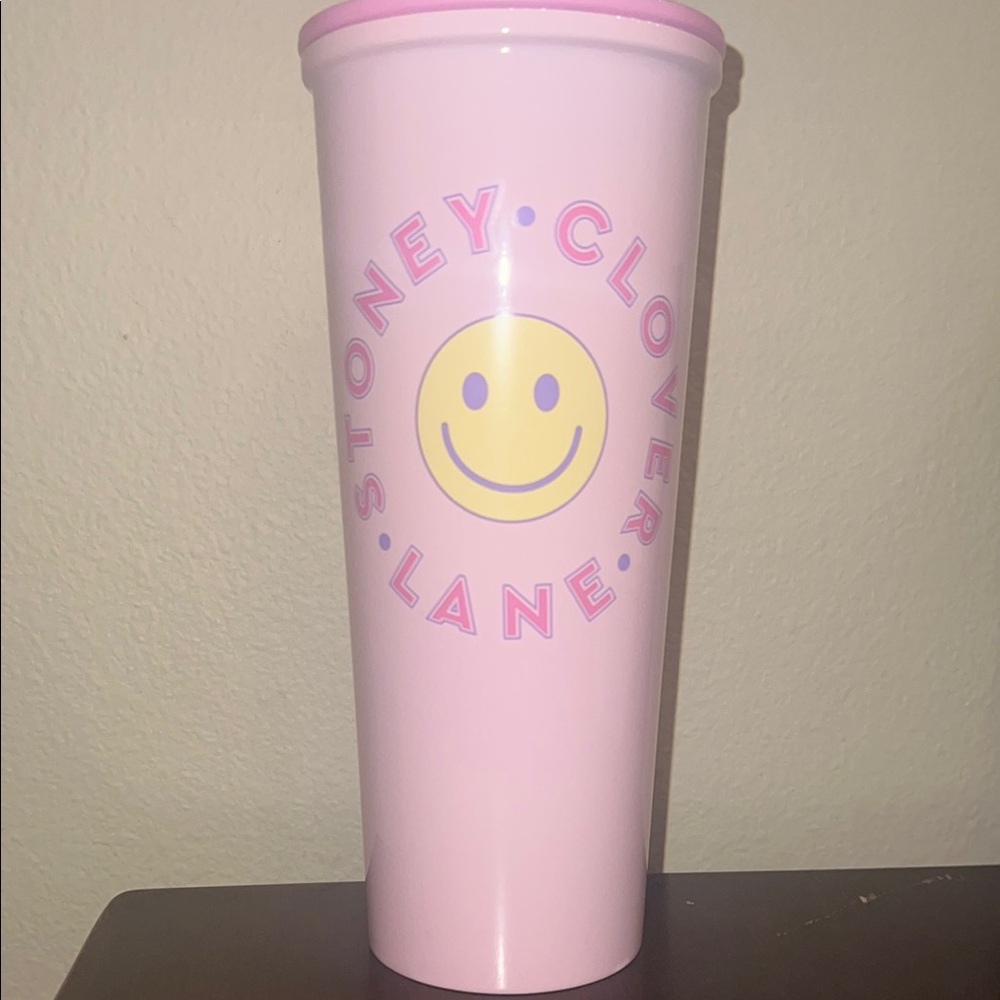Stoney Clover Lane Pink Smiley Tumbler
